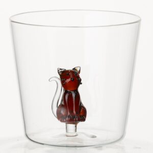 Vaso In-Glass Gato marron