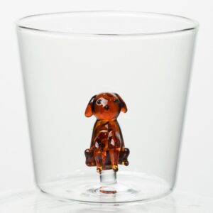Vaso In-Glass Perro marron