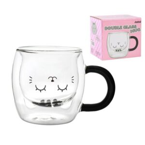 Vaso para café con leche GREY CAT
